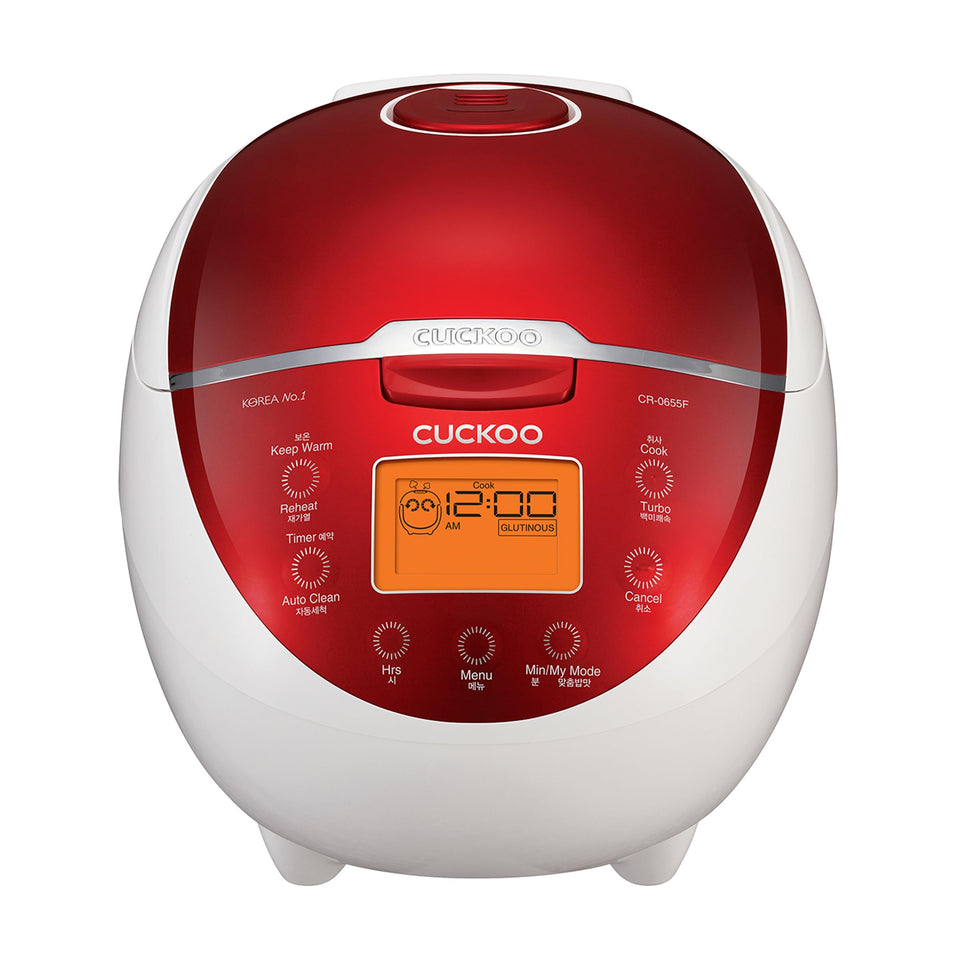 CUCKOO CR-0655F front view rice cooker for small kitchens