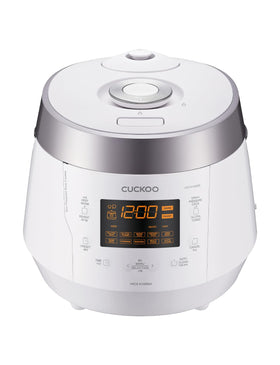 CUCKOO CRP-P1009SW front view with intuitive controls for effortless meal prep.