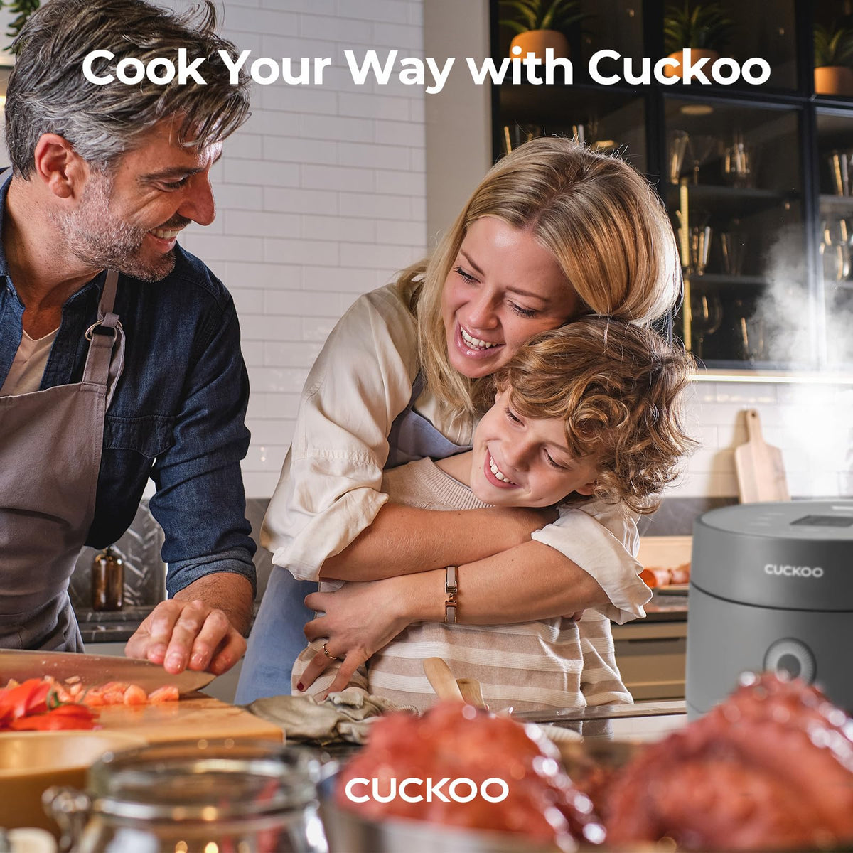 CUCKOO Micom 6-cup cooked capacity suits family meals with batch prep