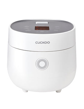 CUCKOO Micom Rice Cooker displaying 6-cup uncooked rice ready to cook
