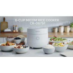 CUCKOO Micom inner pot with nonstick surface for easy cleaning.