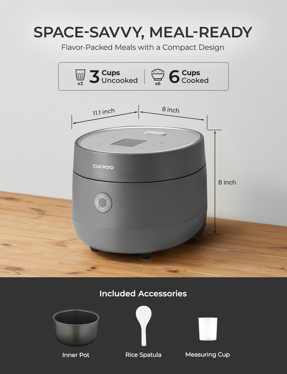 CUCKOO Micom removable lid enables easy cleaning and maintenance