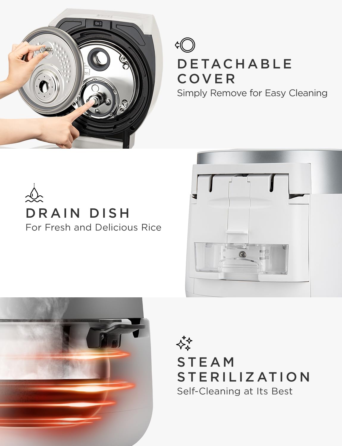 CUCKOO twin pressure rice cooker 6-cup capacity suitable for family meals