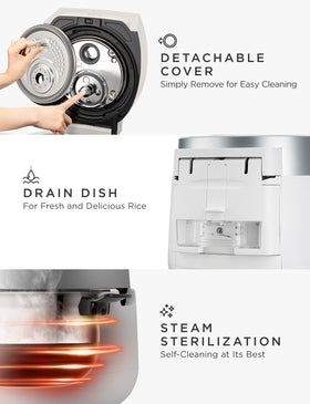 CUCKOO twin pressure rice cooker 6-cup capacity suitable for family meals