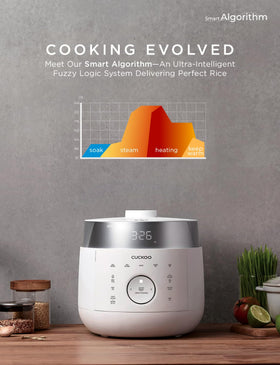 CUCKOO twin pressure rice cooker induction heating delivers fast, even cooking