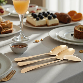 CuCuLife gold serving set dishwasher-safe for easy cleanup after meals