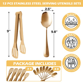 CuCuLife gold utensils with polished handles for a premium table setting