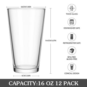 CUCUMI lead-free glass delivers durability and easy cleaning after each wash.