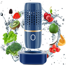 Cudinham fruit and vegetable purifier in use for quick, safe clean of produce