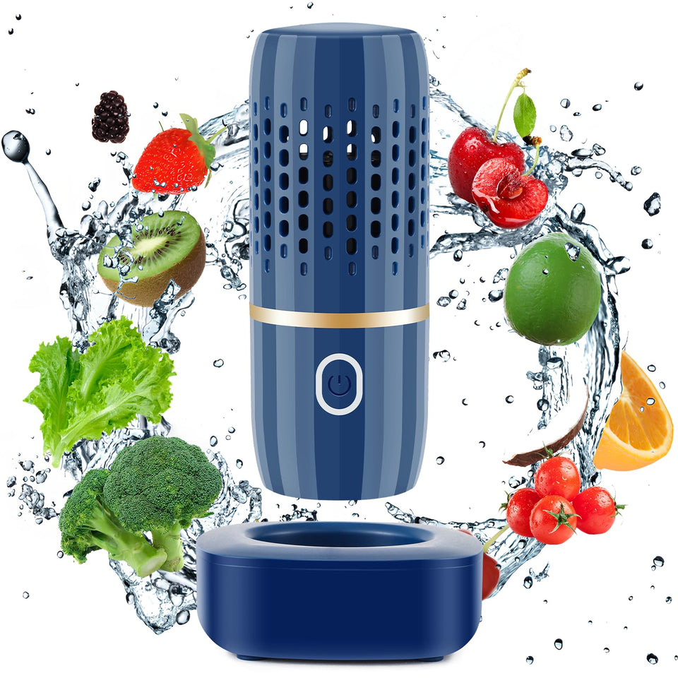 Cudinham fruit and vegetable purifier in use for quick, safe clean of produce