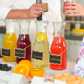 Cuguords multipurpose carafes for wine, juice, tea, or water.