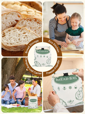 CUIJIALAHA bread bag used for picnics and on-the-go snacks
