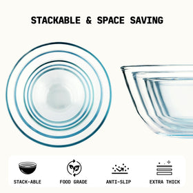 Cuiselect 0.85qt glass bowl serves as a handy spare for sauces.