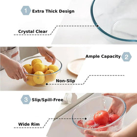 Cuiselect 1.16qt glass bowl ideal for small tasks and garnishes.