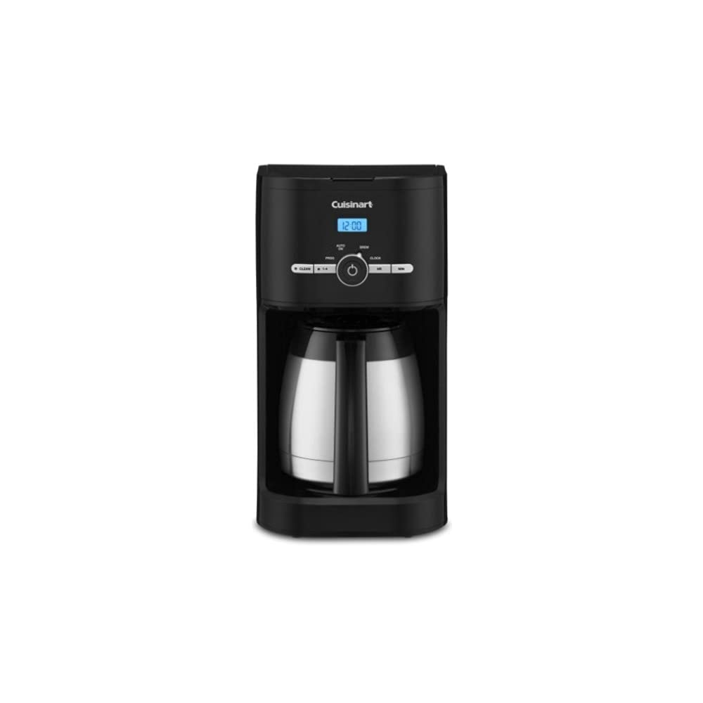 Cuisinart 10-Cup Thermal Classic Coffeemaker, main view, sleek black finish for stylish counters.