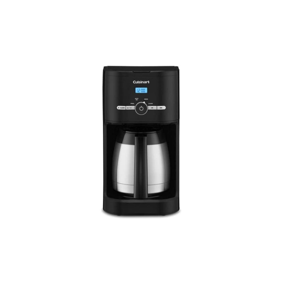 Cuisinart 10-Cup Thermal Classic Coffeemaker, main view, sleek black finish for stylish counters.