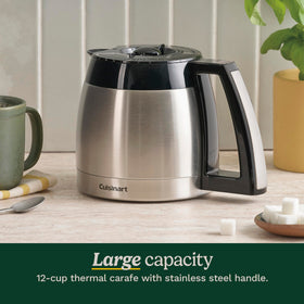 Cuisinart 12-Cup Coffee Maker Brew Strength control for regular or bold flavor.