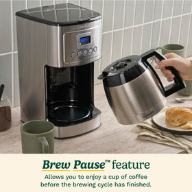 Cuisinart 12-Cup Coffee Maker ready tone can be enabled or muted.