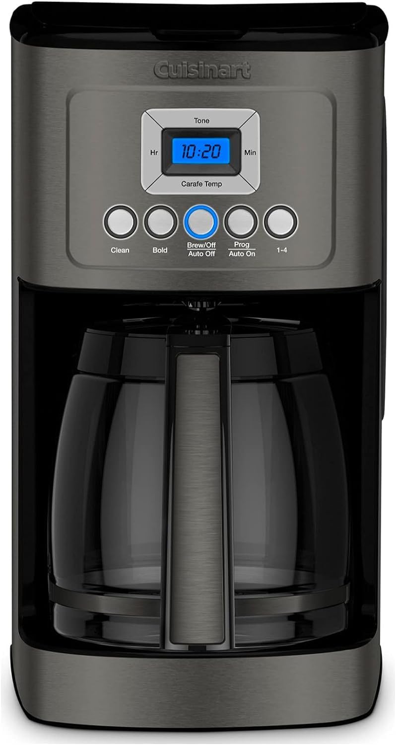 Cuisinart 14-Cup coffee maker front view with PerfecTemp temperature control for richer flavor.
