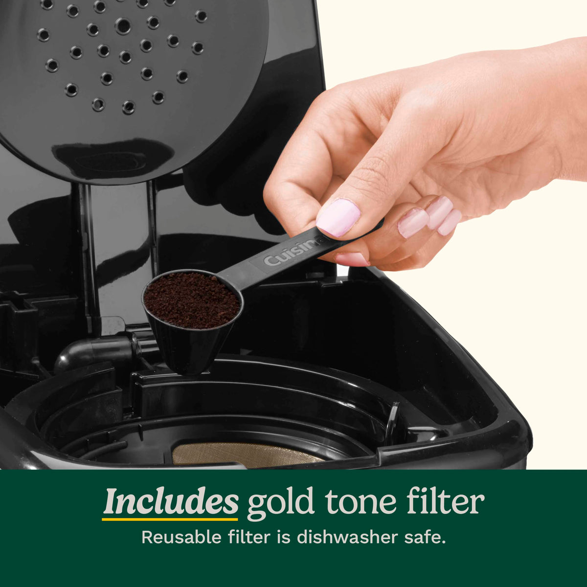 Cuisinart warming plate controls Low/Med/High for customized warmth.
