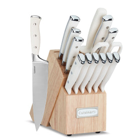 Cuisinart 15-piece knife set in block showing versatile blade options for home cooks.