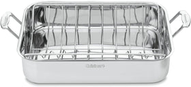 Cuisinart 16-inch roasting pan side view highlighting large capacity for roasts