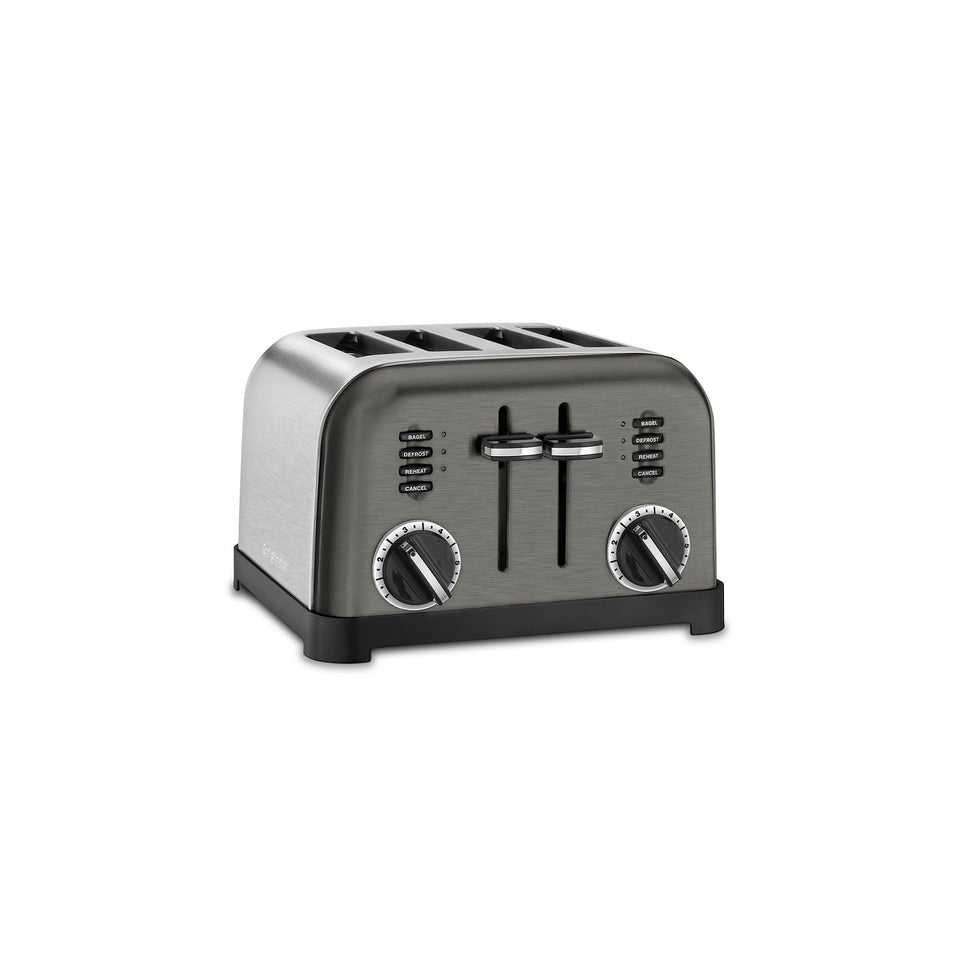 Cuisinart 4-Slice Toaster compact stainless with even browning and extra-wide slots