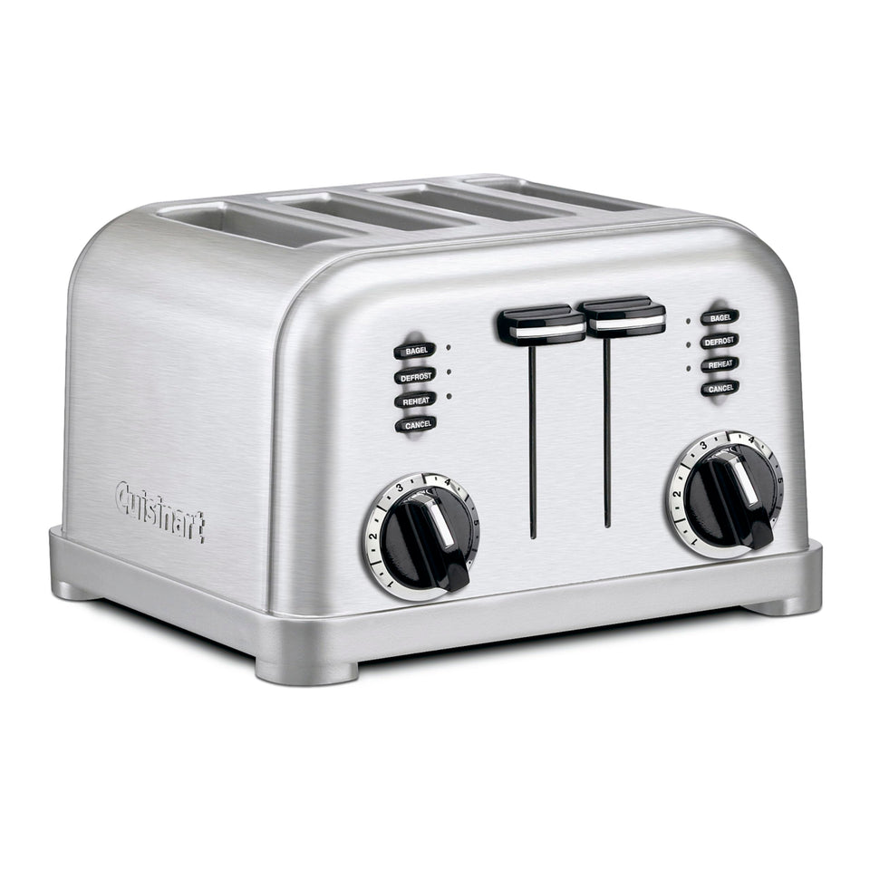 Cuisinart 4-slice toaster with extra-wide 1.5-inch slots for bagels and thick slices
