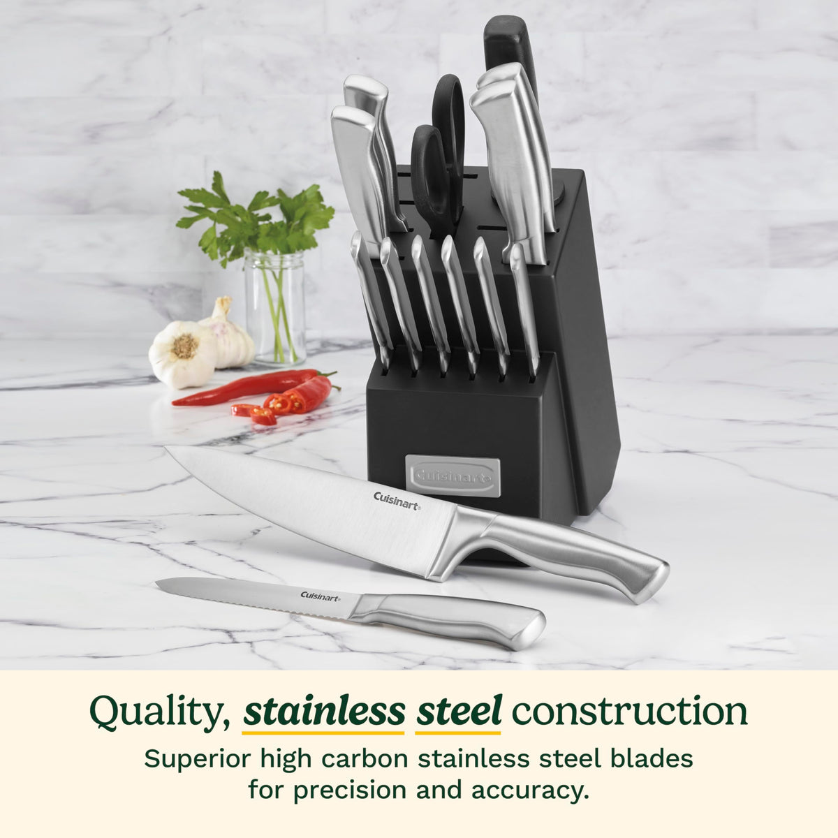 Cuisinart 8-inch chef knife for precise slicing and control