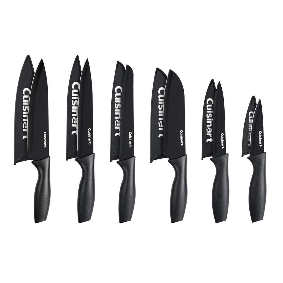 Cuisinart Advantage 12pc ceramic-coated knives with color-coded blades for easy, precise prep