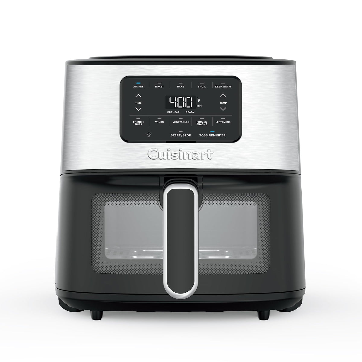 Cuisinart air fryer 6-qt basket ideal for family meals with less oil