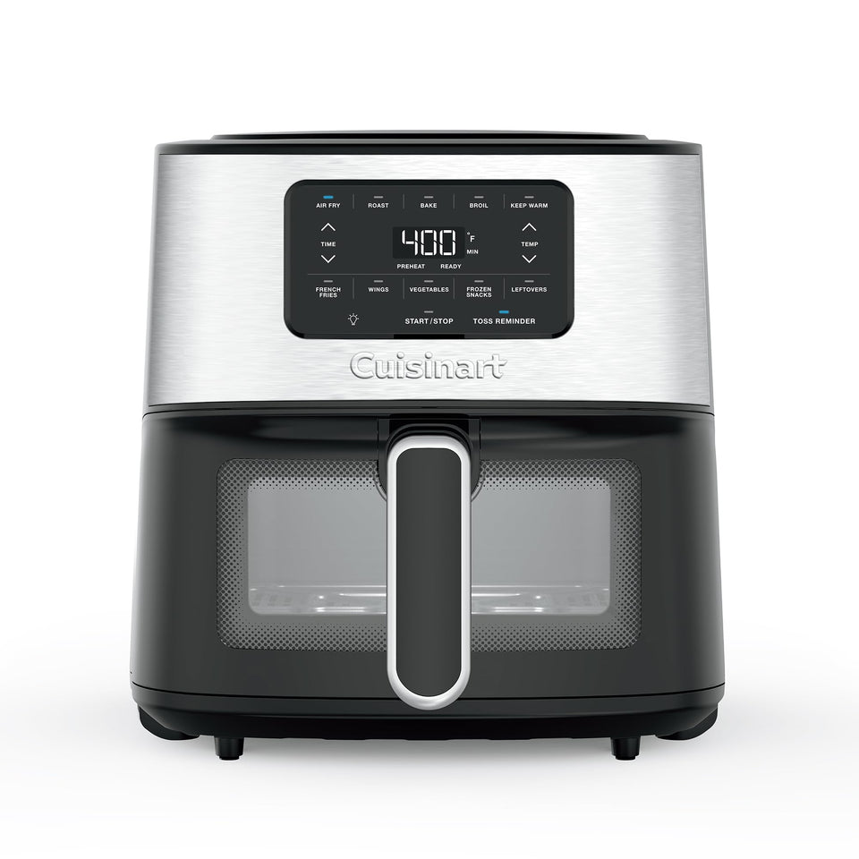Cuisinart air fryer 6-qt basket ideal for family meals with less oil