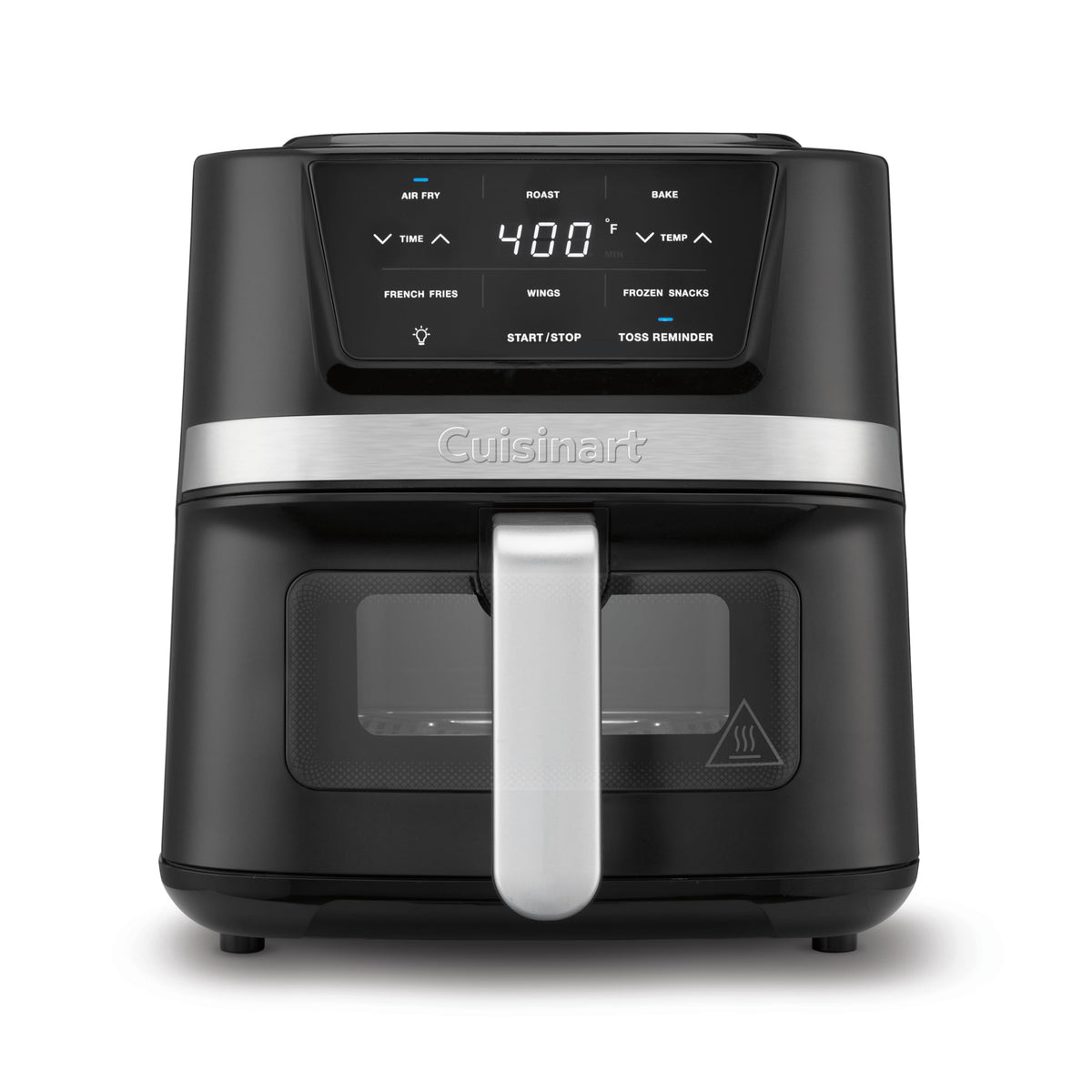 Cuisinart Air Fryer AIR-80 compact front view showing stainless steel body for a modern kitchen