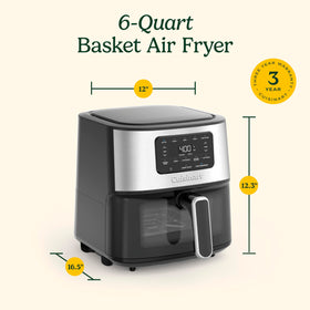 Cuisinart air fryer dishwasher-safe parts for easy cleanup