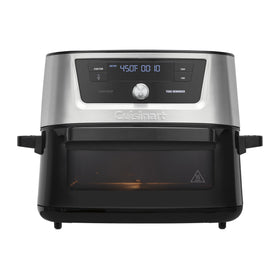 Cuisinart air fryer oven 9-quart basket ready for large batches and quick meals.