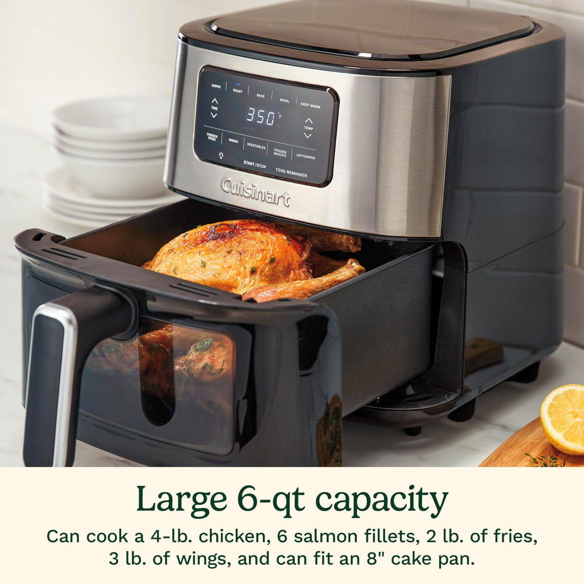 Cuisinart air fryer presets for fries and wings, quick results