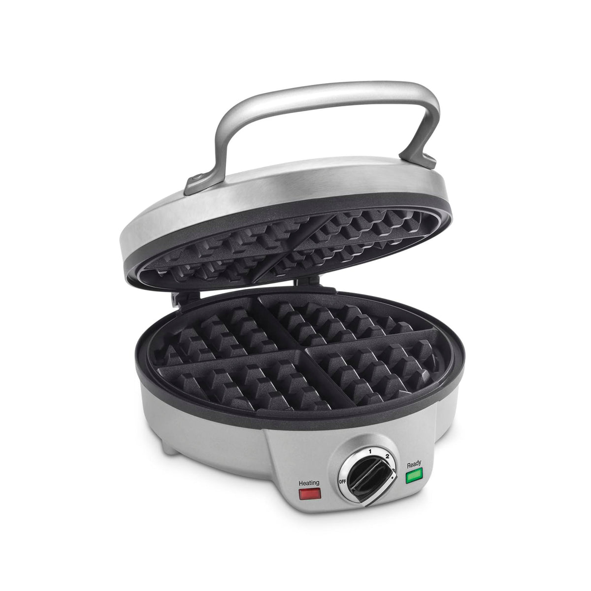 Cuisinart Belgian Waffle Maker round browning control for customizable shade