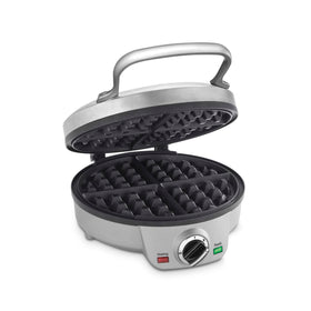 Cuisinart Belgian Waffle Maker round browning control for customizable shade