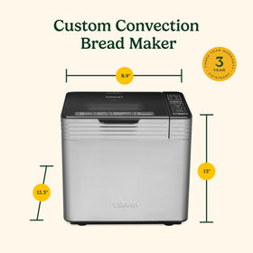 Cuisinart bread maker convection browning for even color