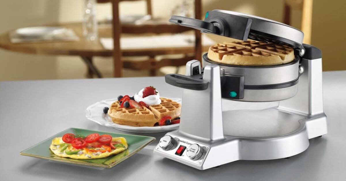 Cuisinart Breakfast Express stainless-steel exterior emphasizes durability and style.