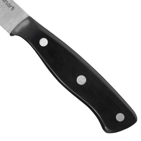 Cuisinart C77TR-S6SK handle close-up, ergonomic triple-rivet grip for comfort.