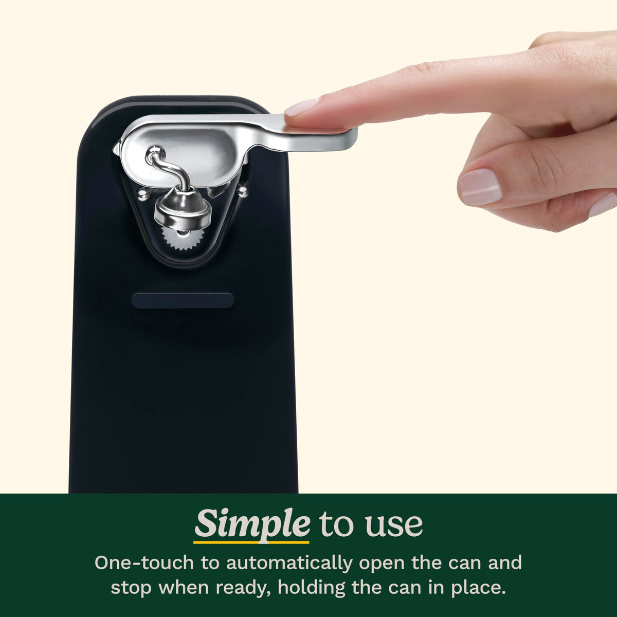 Cuisinart can opener with easy-clean design makes post-use cleanup simple