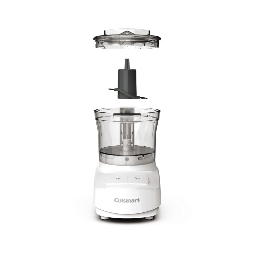 Cuisinart CCH-3 3-cup bowl with ingredients demonstrates compact prep in action