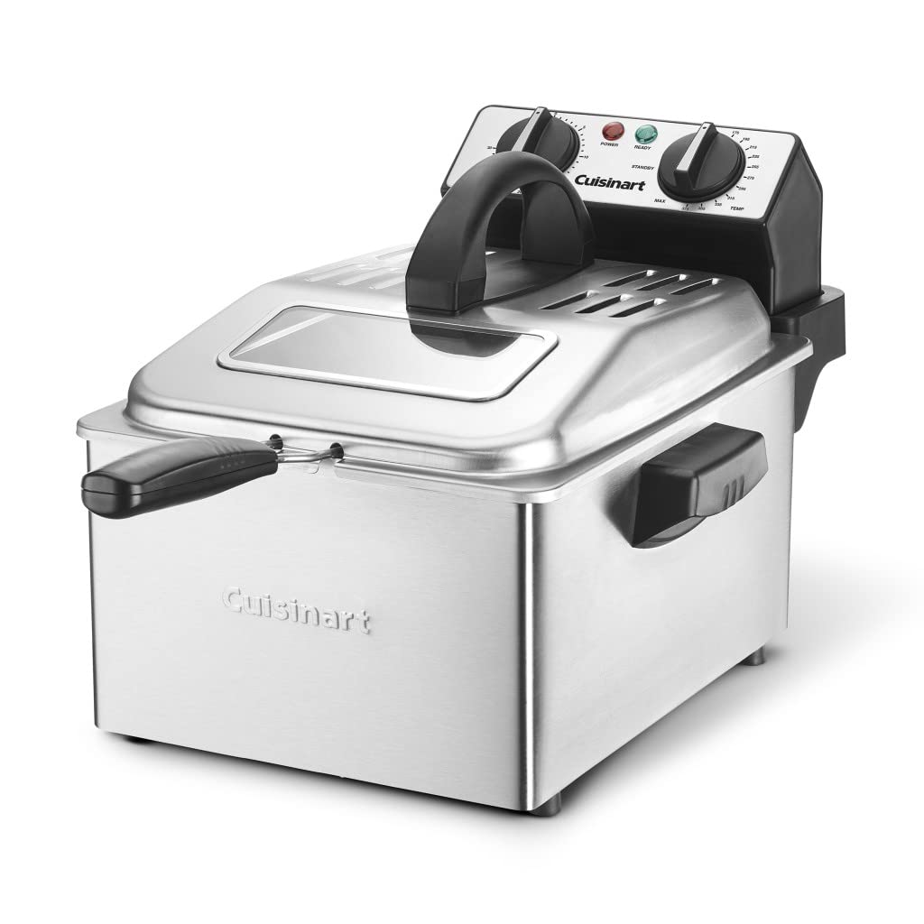 Cuisinart 1-gallon enamel-coated oil container with pouring spout for mess-free oil transfer