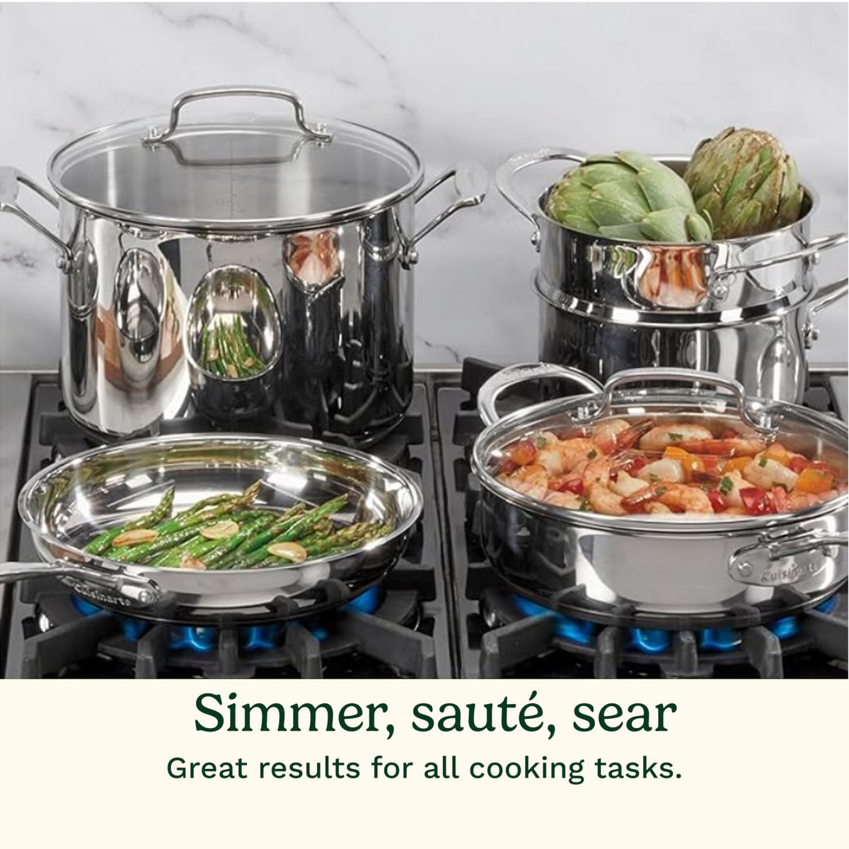 Cuisinart Chef’s Classic steamer insert for healthy veggies