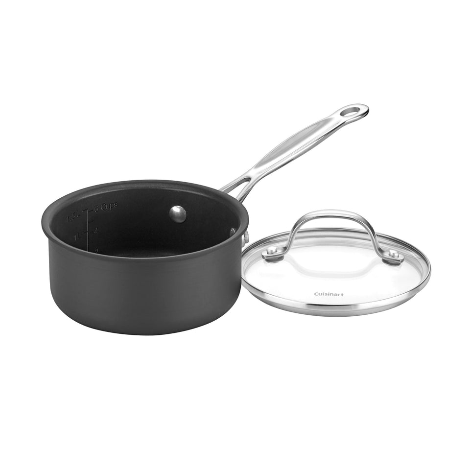 Cuisinart Chef's Classic 2 Qt PurelyCERAMIC saucepan with drip-free pouring and cool grip handles