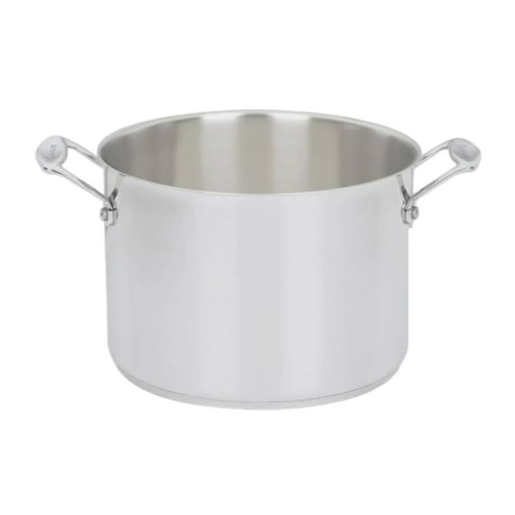 Cuisinart Chef's Classic stockpot cool grip handles stay comfortable during long simmer sessions