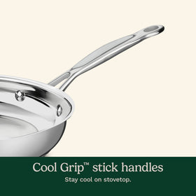 Cuisinart Chef's Classic aluminum-encapsulated base ensures fast, even heat.