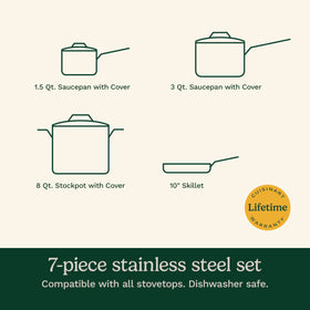 Cuisinart Chef's Classic Flavor Lock lid reduces splatter and preserves aromas.