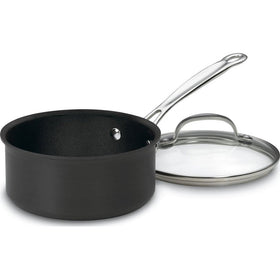 Cuisinart Chef's Classic 1.5-quart saucepan with lid showing even heat distribution